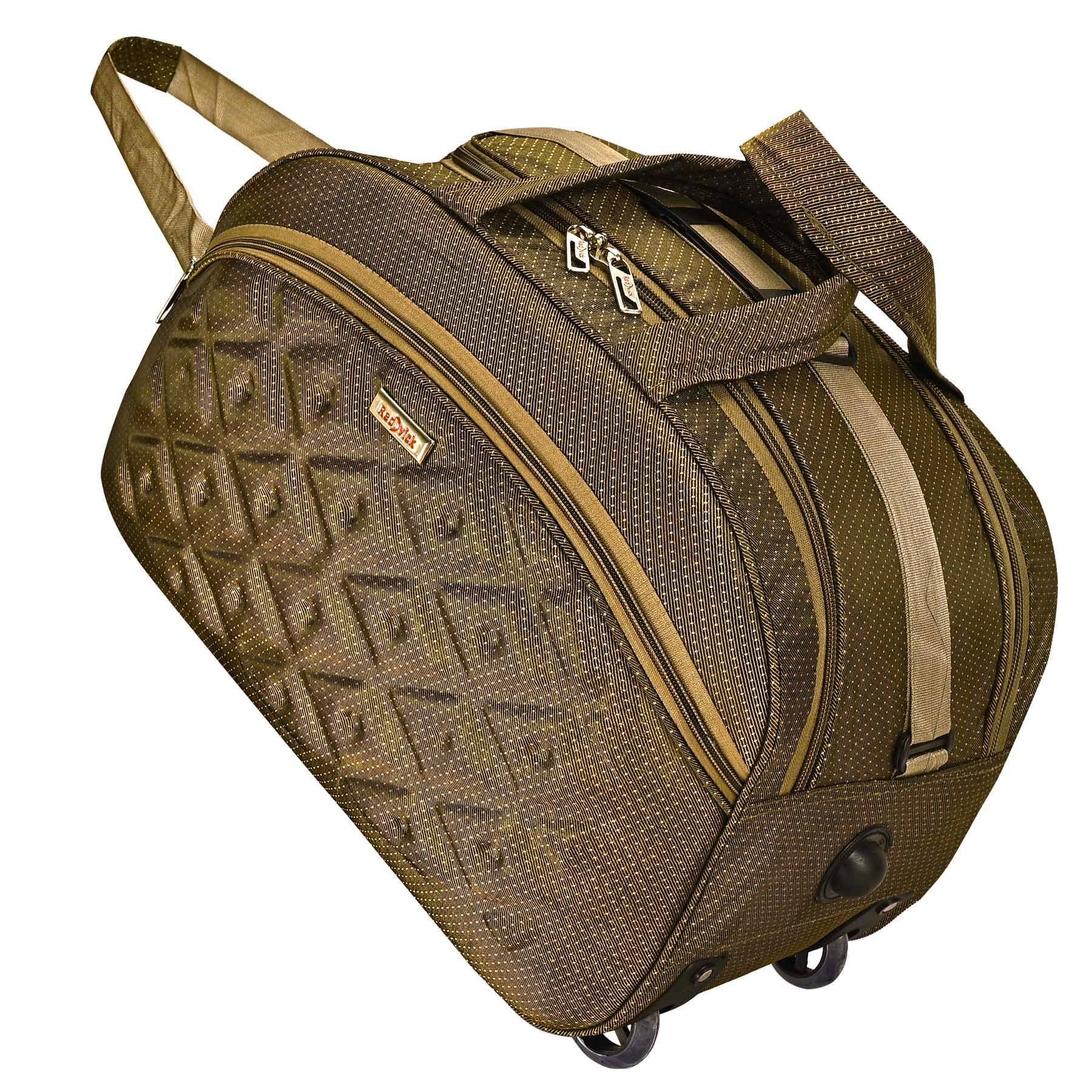     			Red vick 24 Ltrs Brown Polyester Duffle Trolley