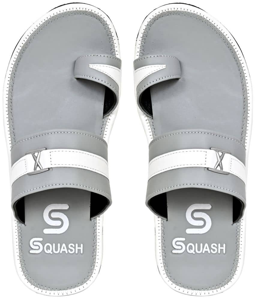 Squash - Gray Men's Leather Slipper