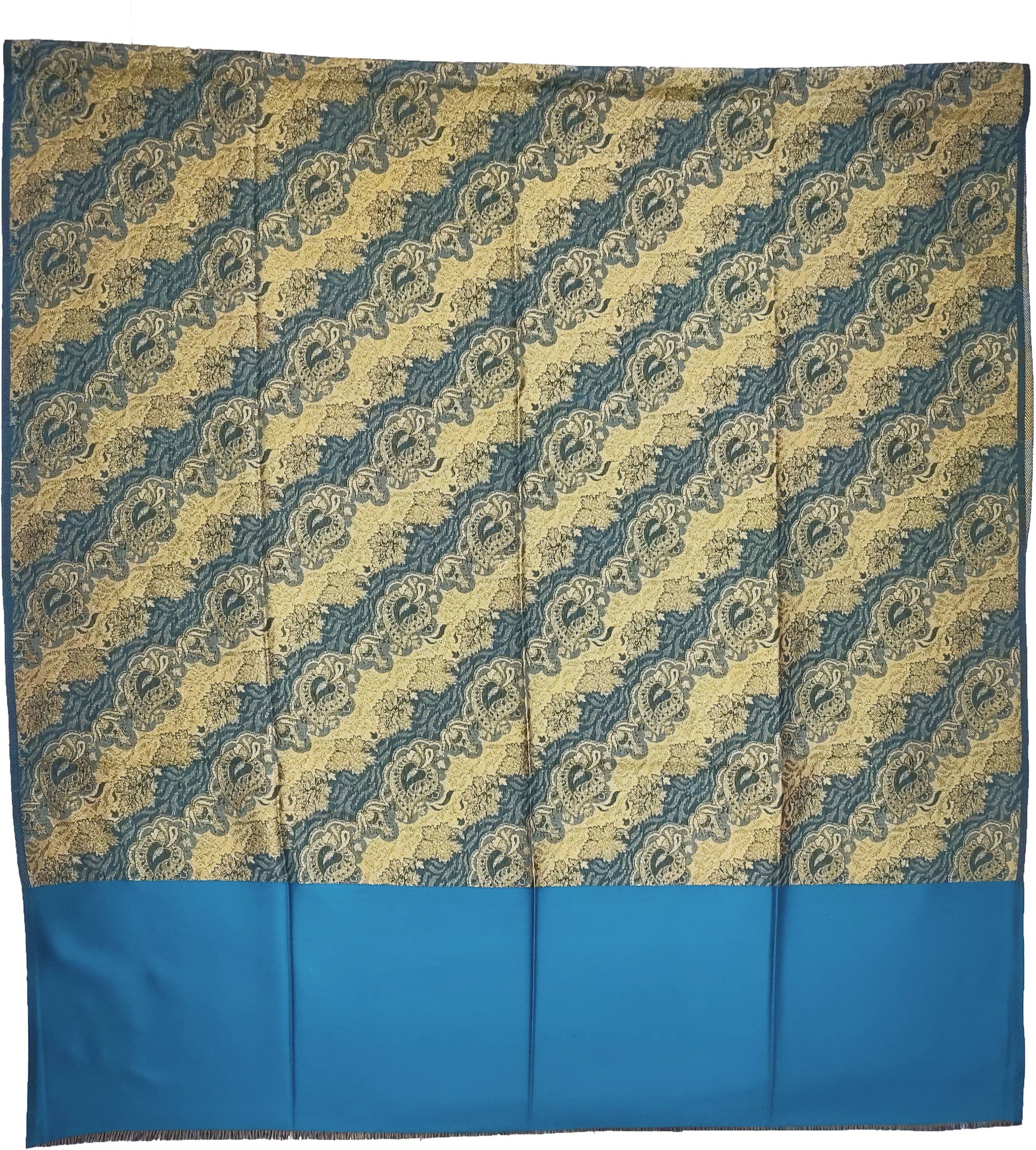 Vrinde Blue Self Design Shawl - ( Pack of 1 )     			Vrinde Blue Self Design Shawl - ( Pack of 1 )