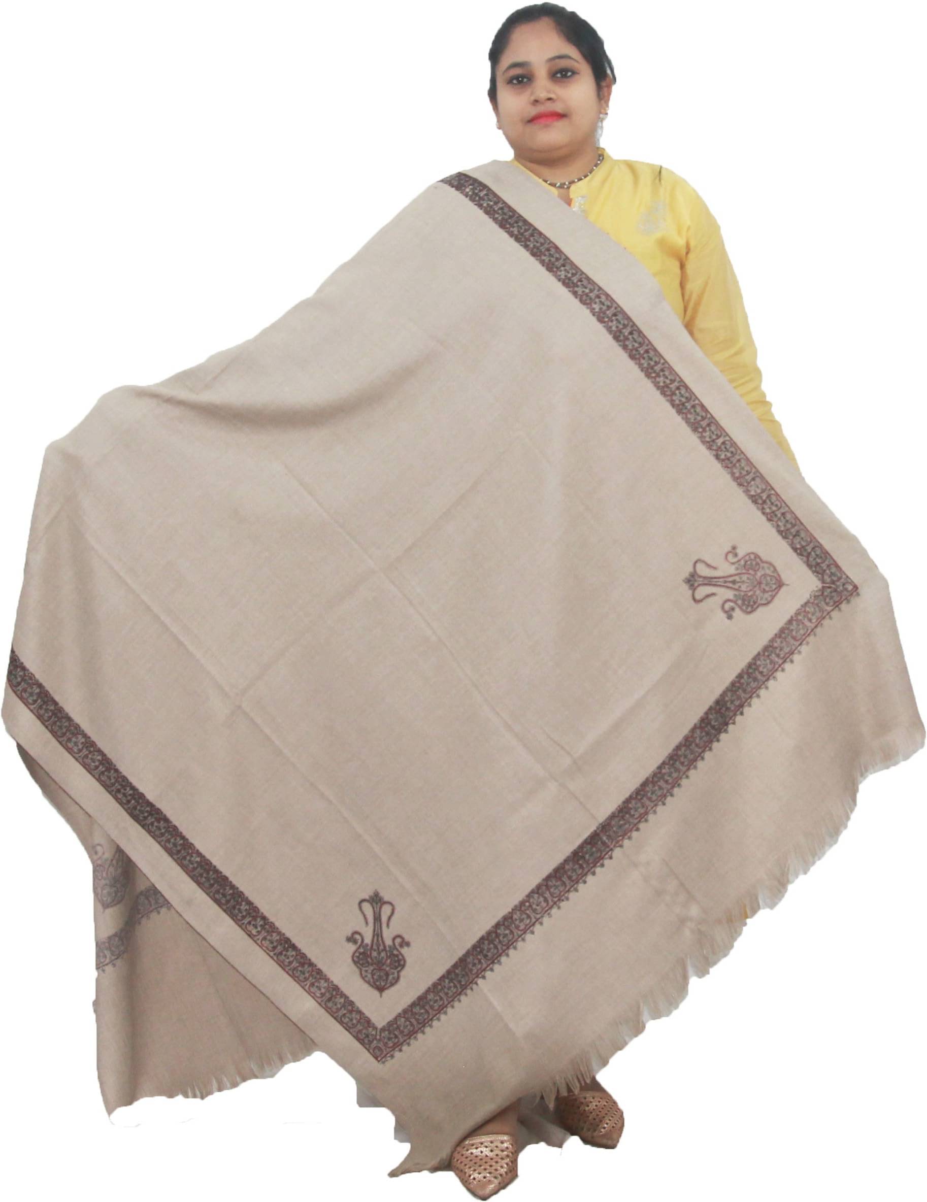 Vrinde Grey Printed Shawl - ( Pack of 1 ) Vrinde Grey Printed Shawl - ( Pack of 1 )
