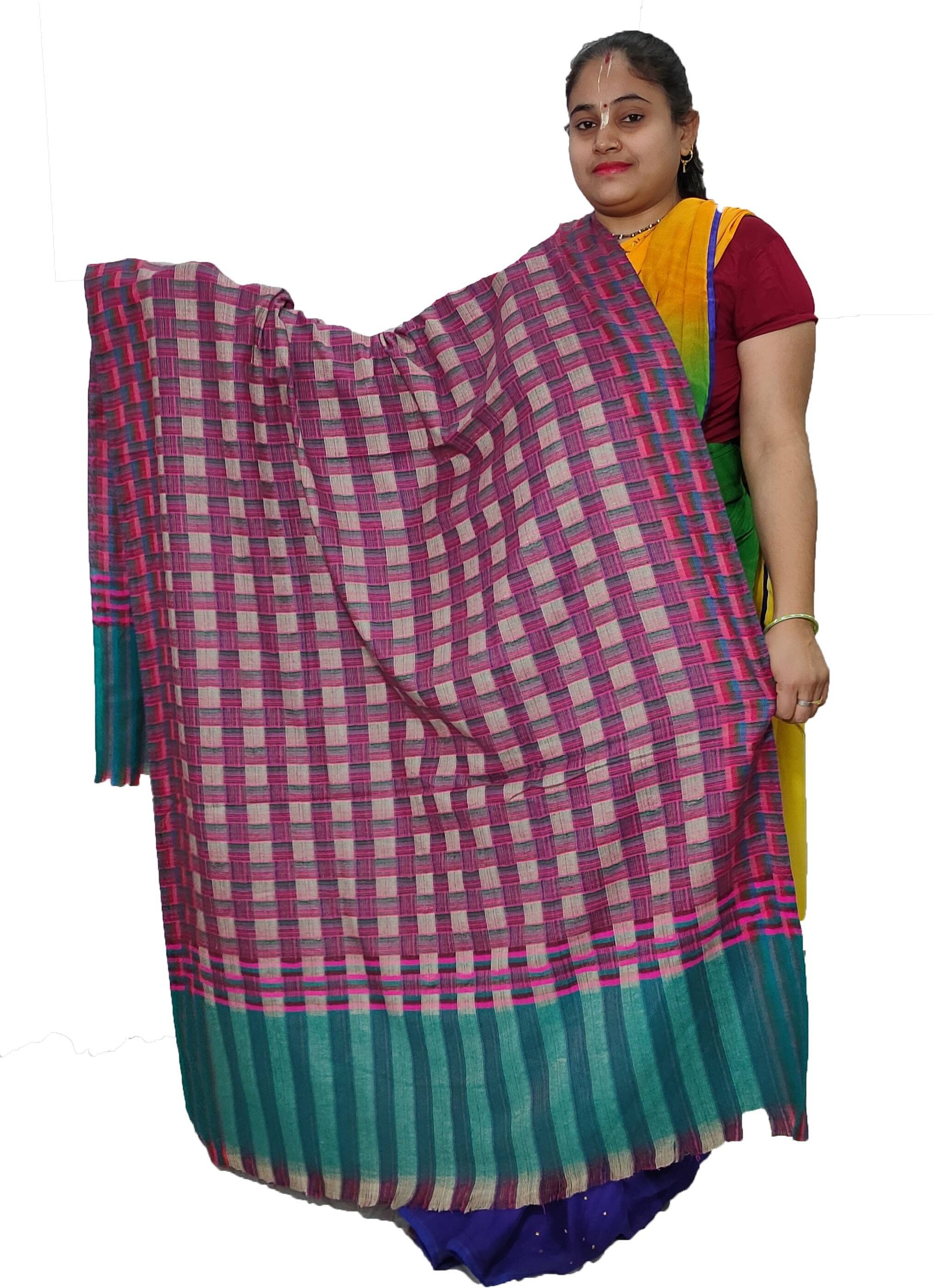 Vrinde Multicolor Checks Shawl - ( Pack of 1 ) Vrinde Multicolor Checks Shawl - ( Pack of 1 )