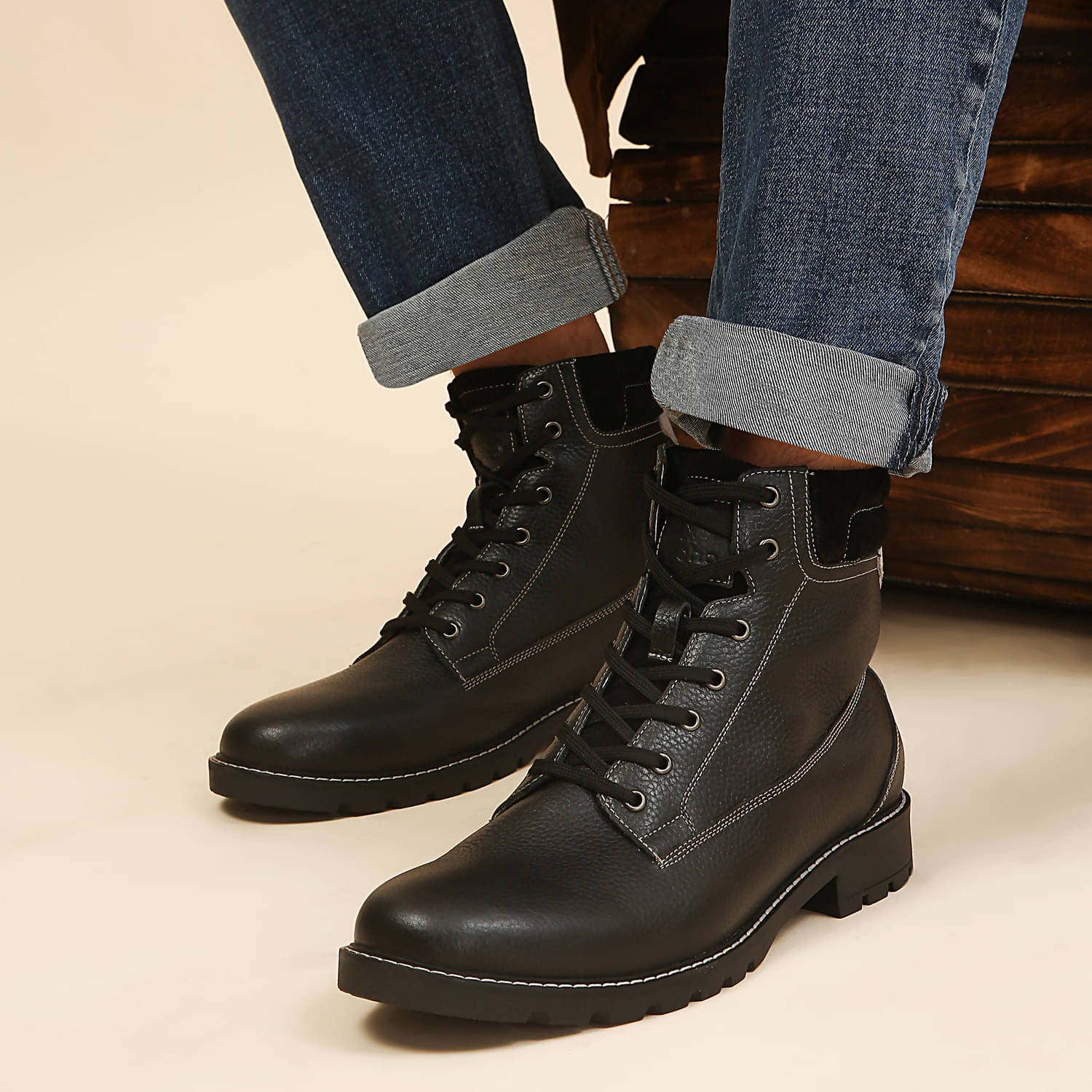 Yoho Black Men's Casual Boots Yoho Black Men's Casual Boots