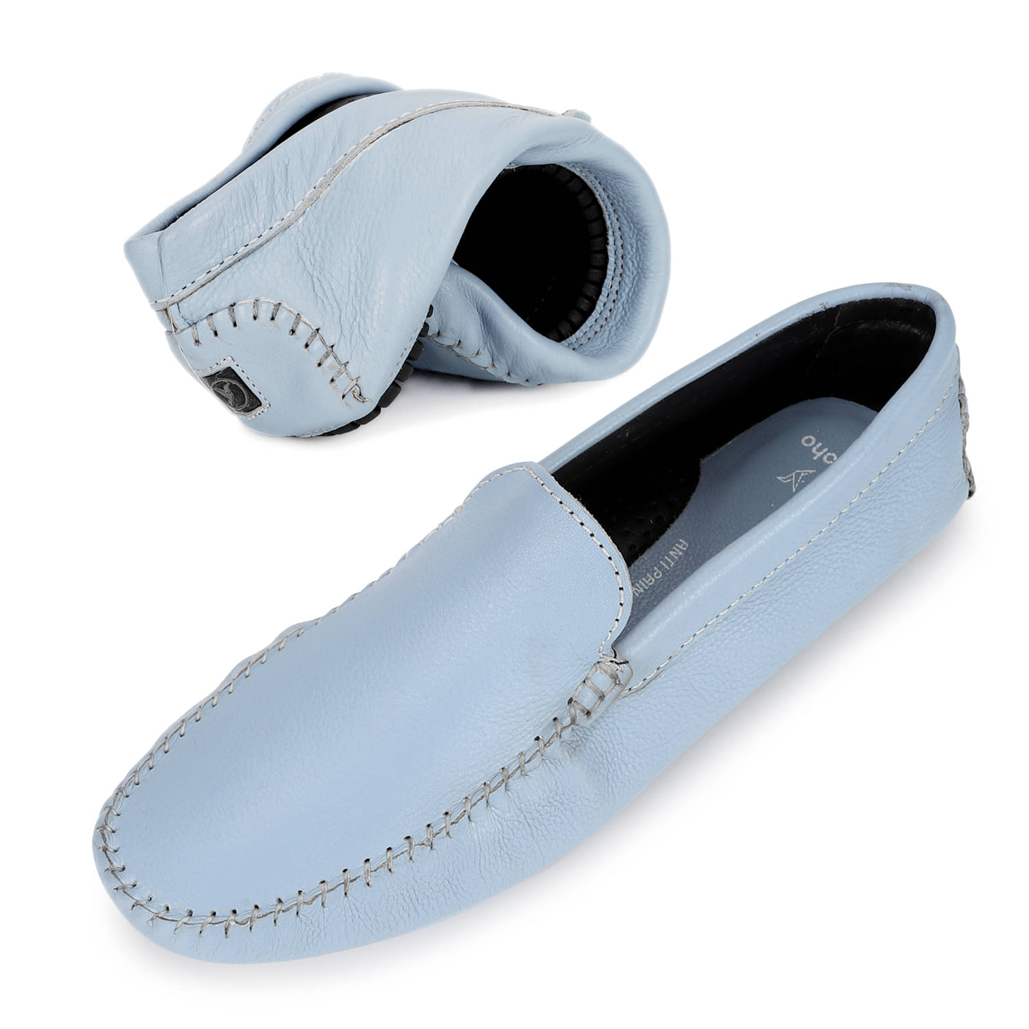     			Yoho Light Blue Men's Slip on
