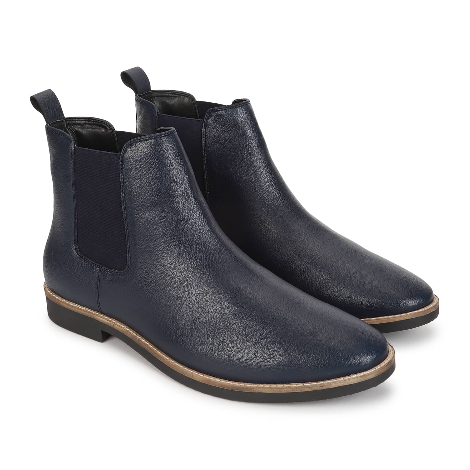     			Yoho Navy blue Men's Chelsea Boots