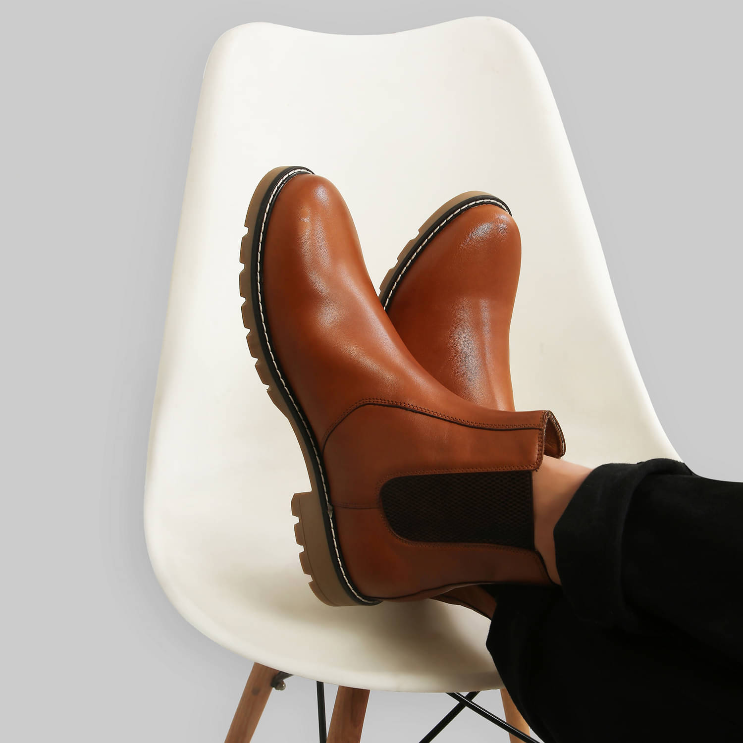 Yoho Tan Men's Chelsea Boots Yoho Tan Men's Chelsea Boots