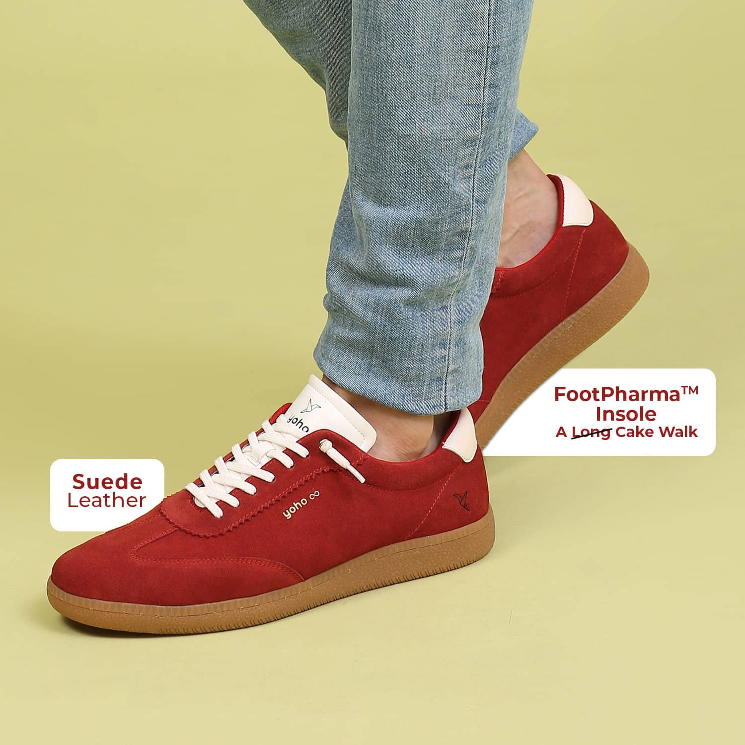     			Yoho YISMC05M Red Men's Sneakers