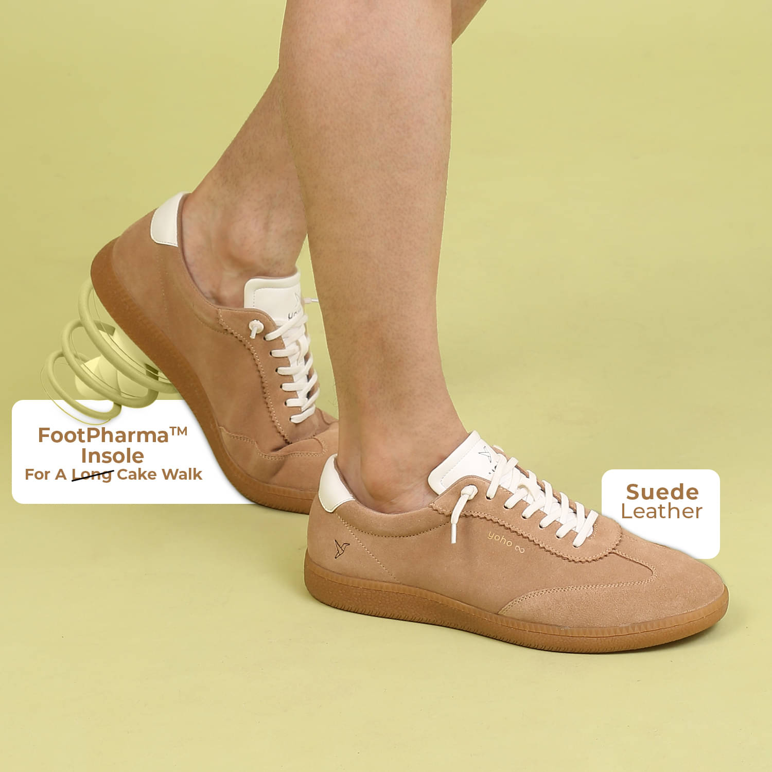     			Yoho YISMC22M Beige Men's Sneakers