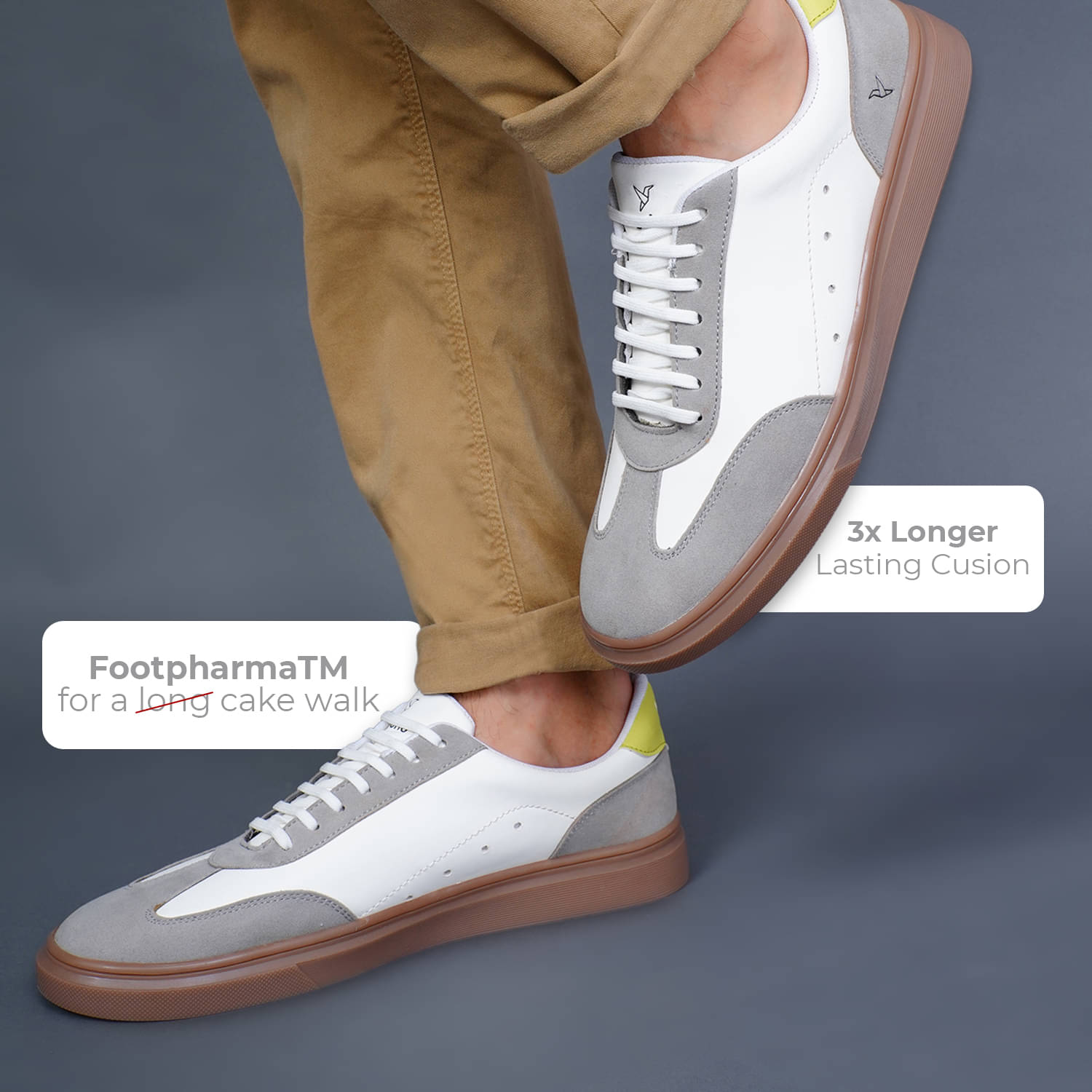     			Yoho YSCSC24M White Men's Sneakers