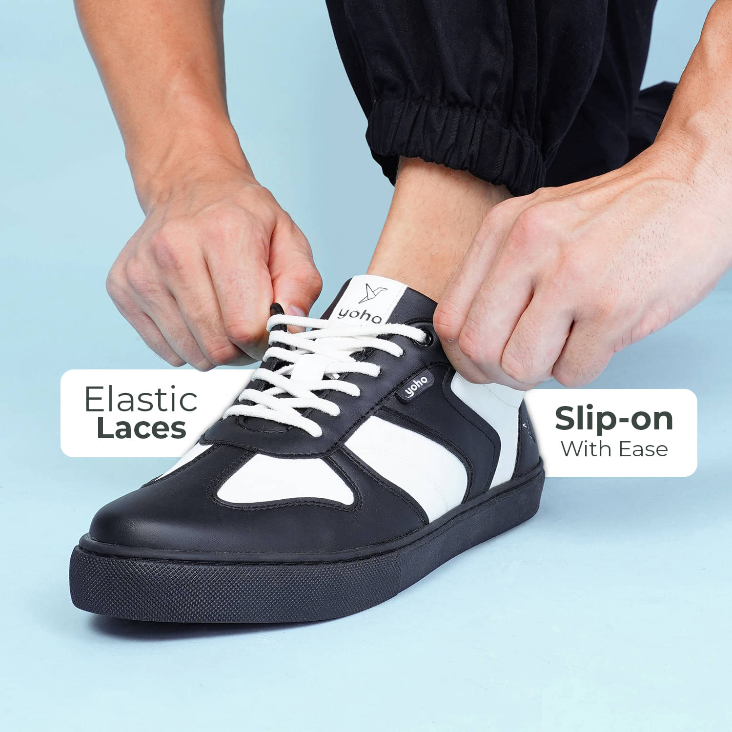     			Yoho YSSMC01M Black Men's Sneakers