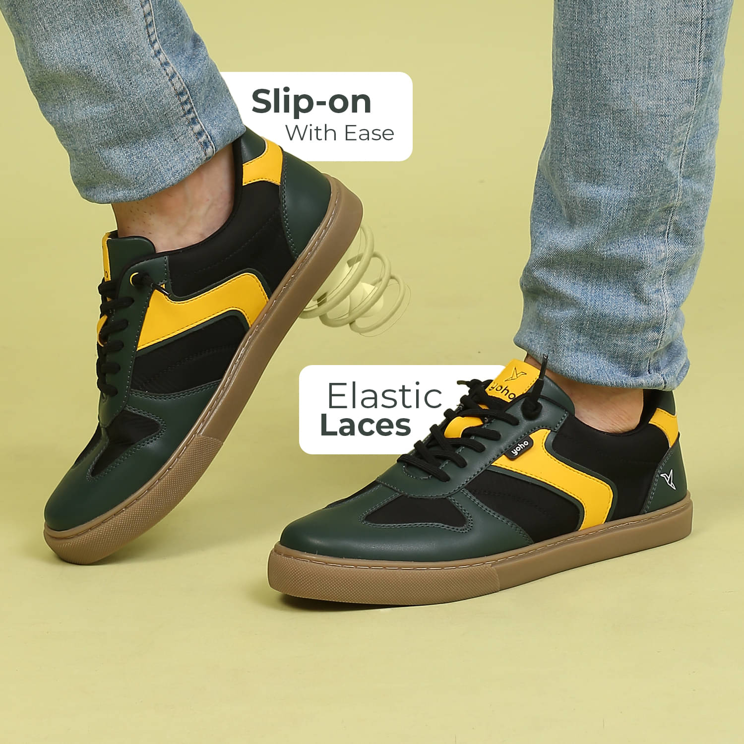     			Yoho YSSMC07M Olive Men's Sneakers