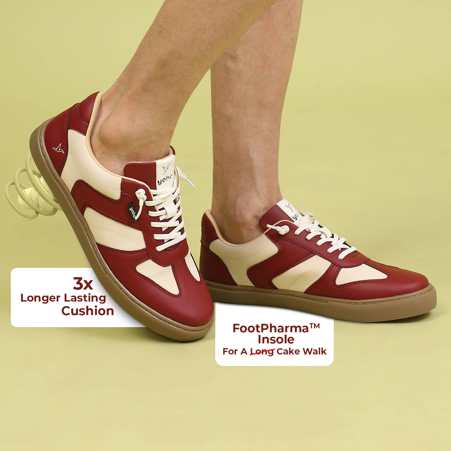     			Yoho YSSMC37M Maroon Men's Sneakers