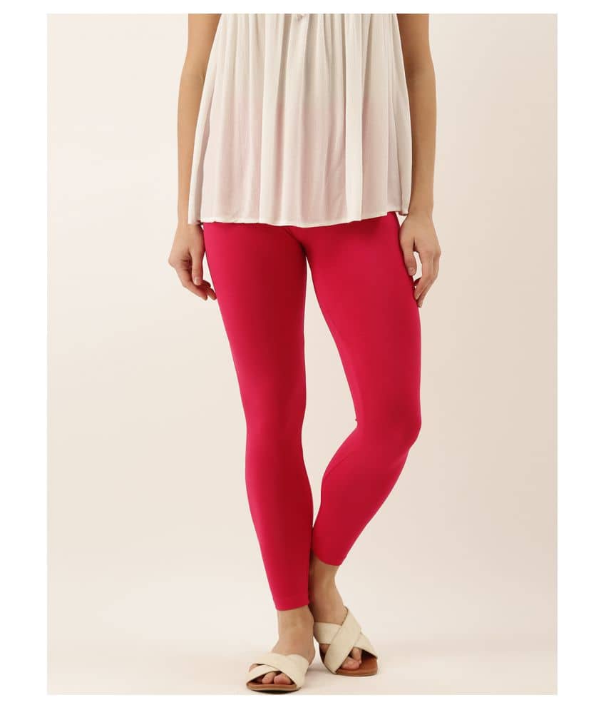 Zebu Viscose Jeggings - Pink Single