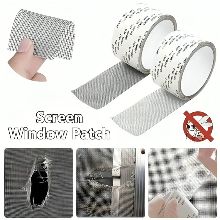 Window Screen Repair Kit Tape, Strong Adhesive & Waterproof Fiberglass Covering1pc Window Screen Repair Kit Tape, Strong Adhesive & Waterproof Fiberglass Covering1pc