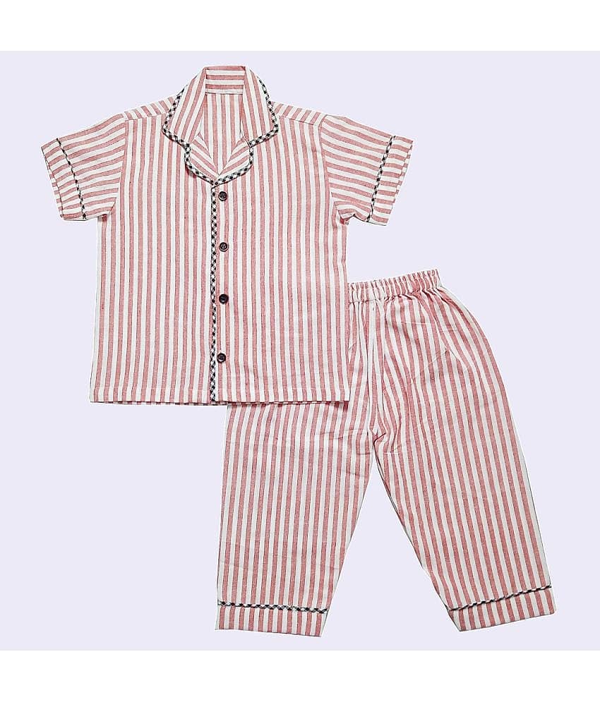 harshvardhanmart.com Pack of 1 Girls Cotton Nightsuit Set ( Pink ) - Nightwear & Loungewear | Buy online on ZillyBuy