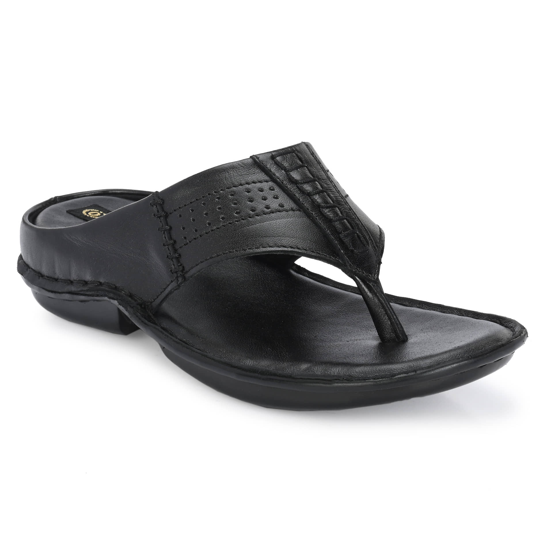 obuca Brown Men's Leather Slipper