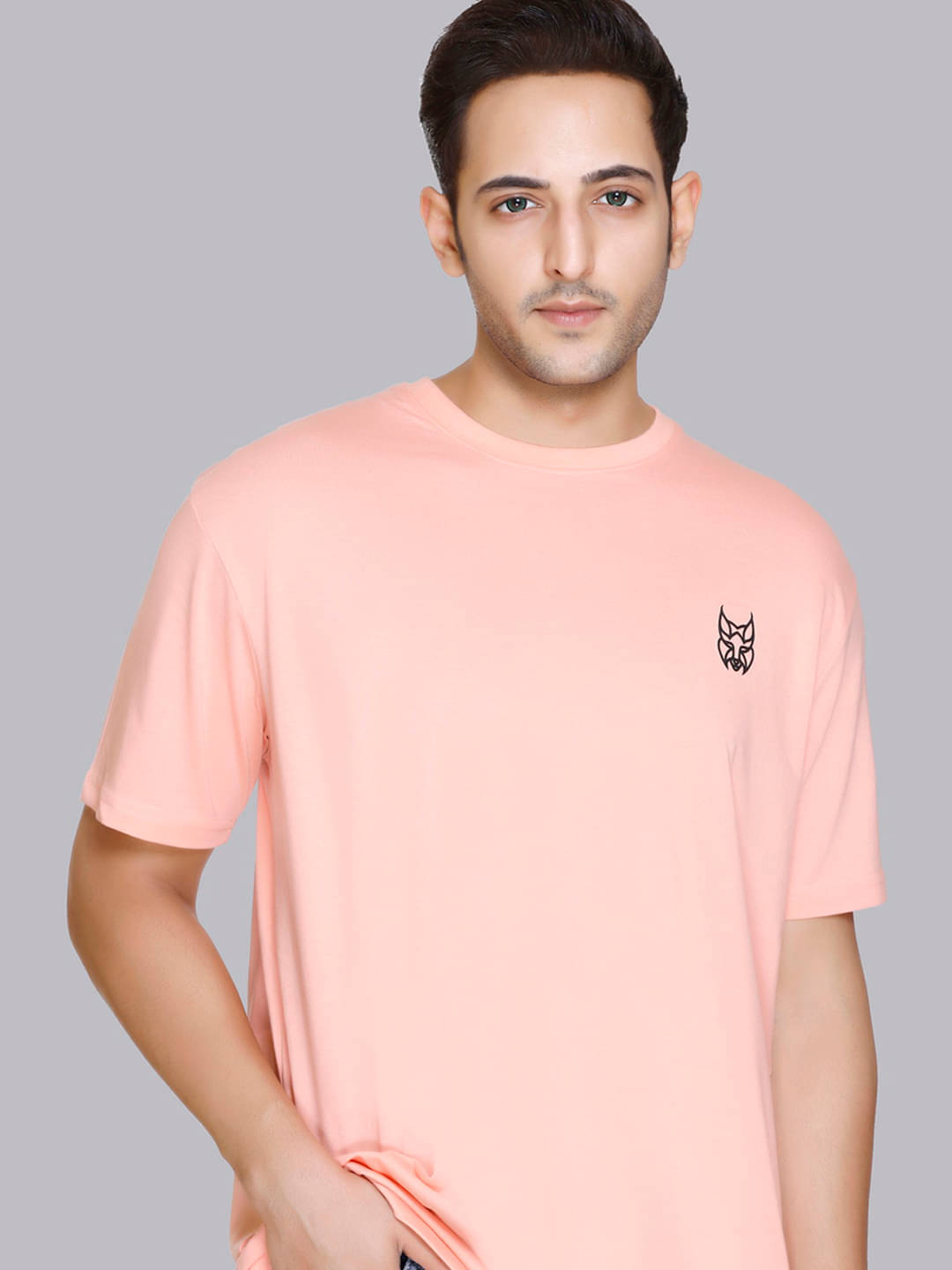     			stelvin Pack of 1 Cotton Blend Regular Fit Men's T-Shirt ( Pink )