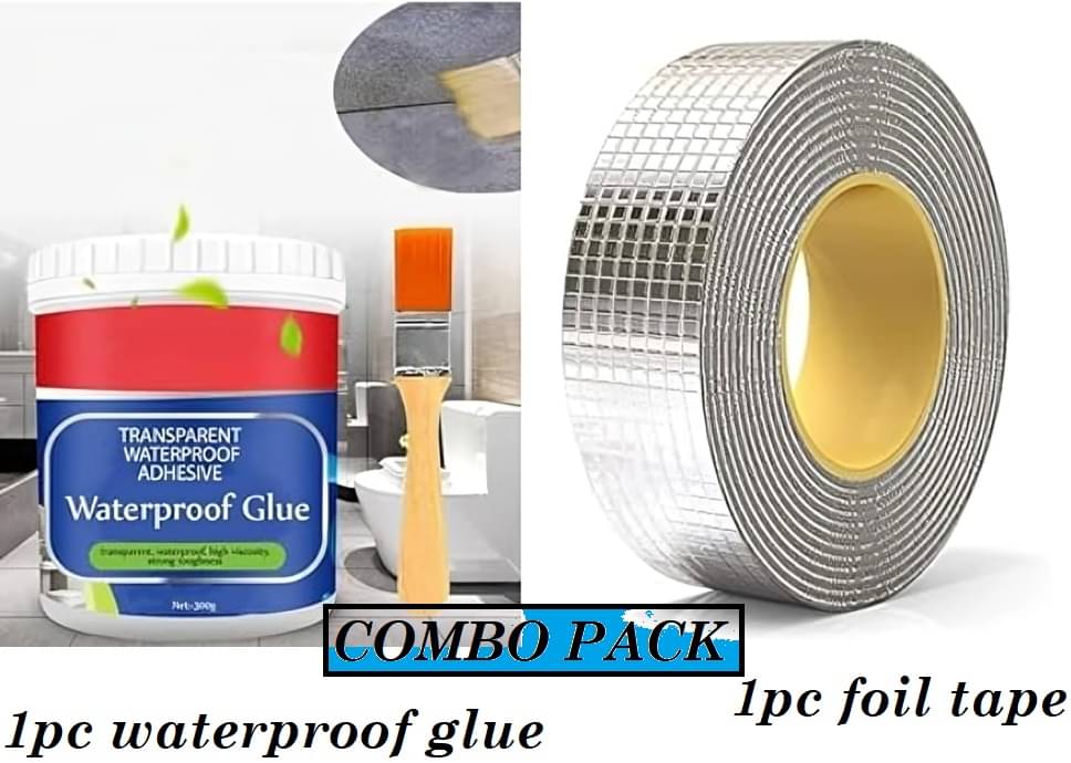     			1 pc Waterproof glue & 1 pc Foil Tape