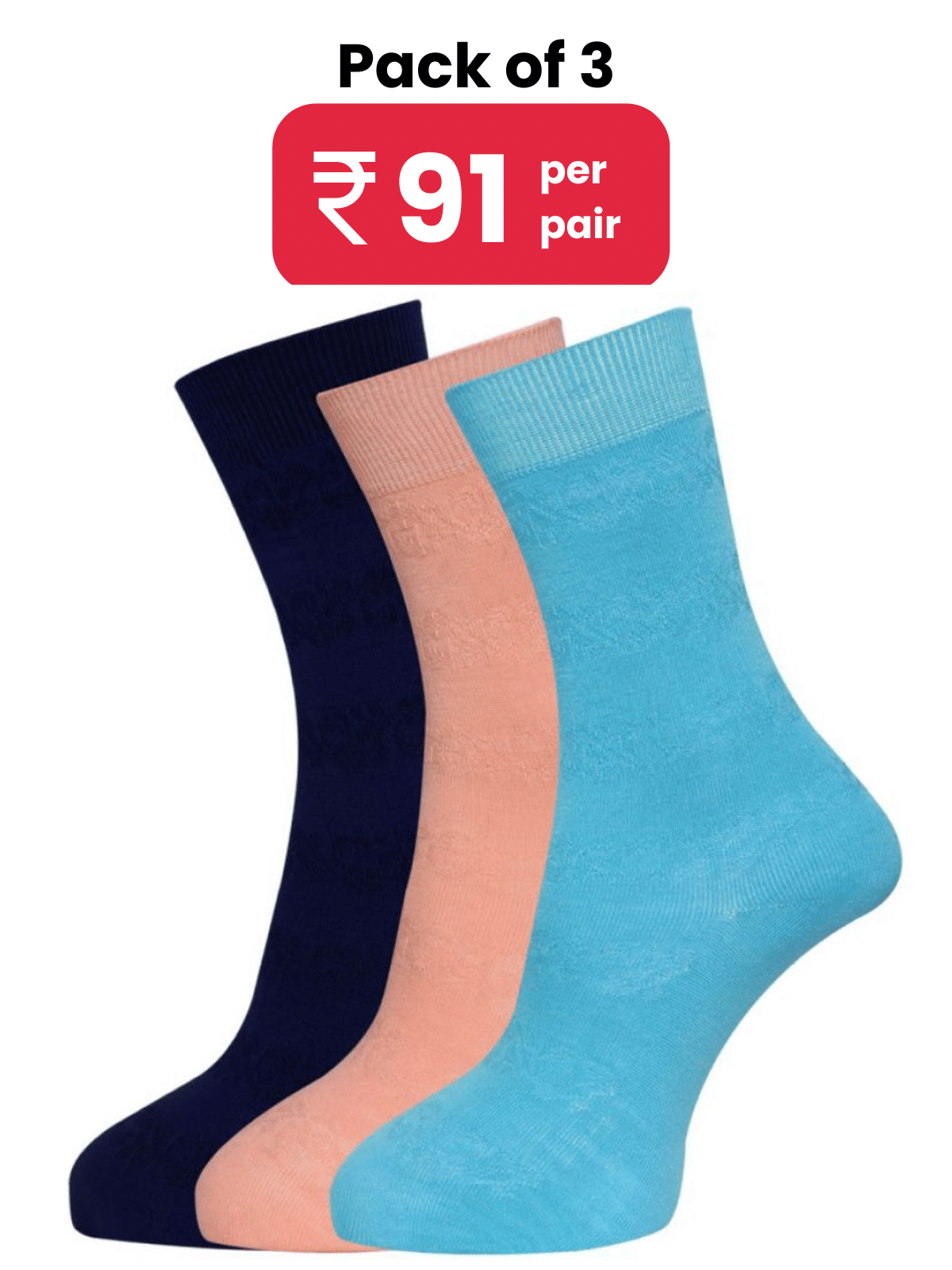 Dollar - Multicolor Woollen Women's Mid Length Socks ( Pack of 3 ) Dollar - Multicolor Woollen Women's Mid Length Socks ( Pack of 3 )