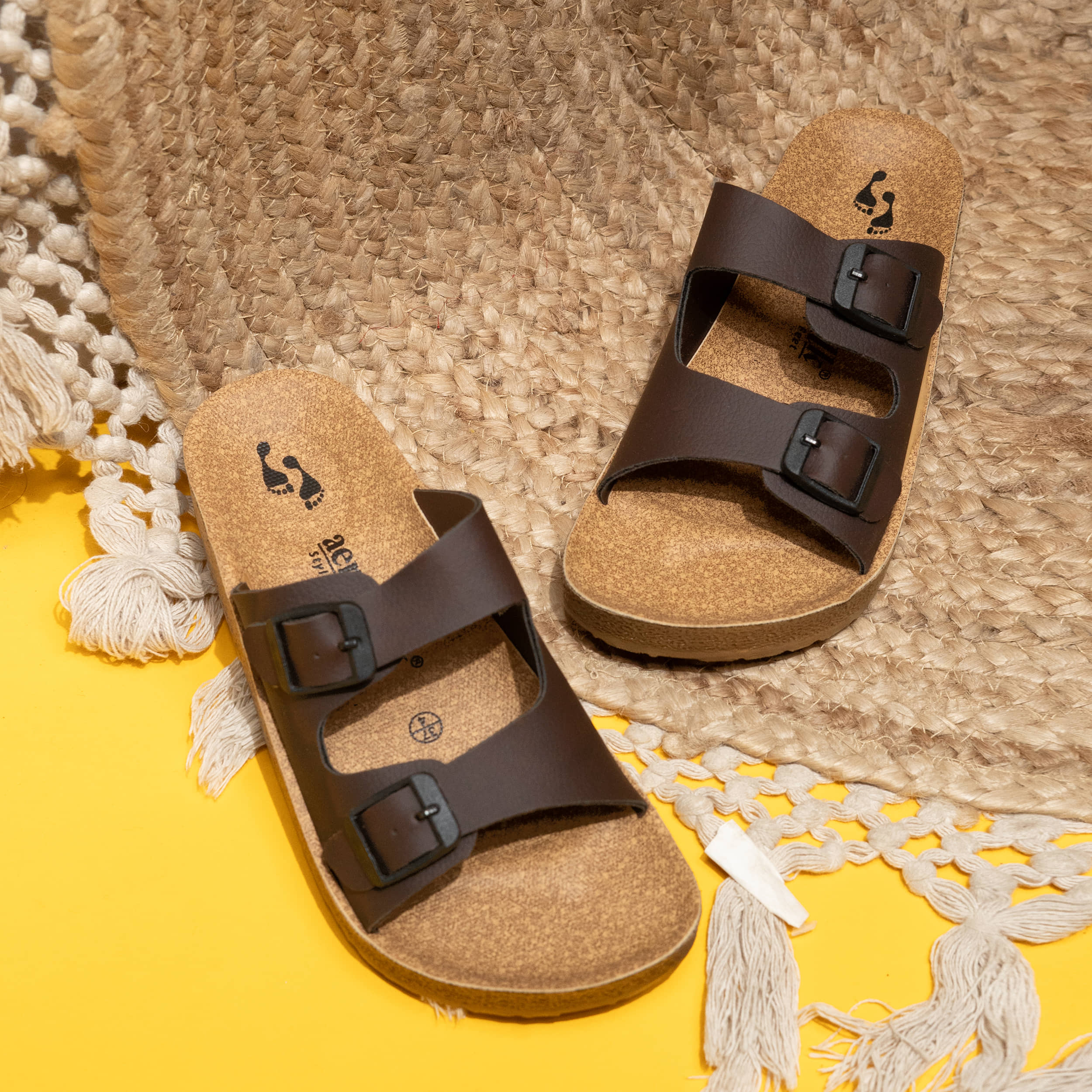 Aerowalk Black Women's Slide Flip Flop