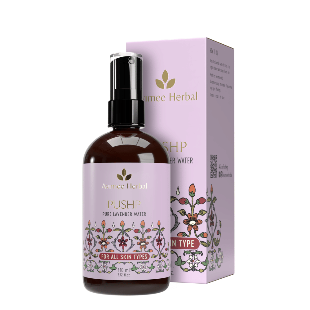 Avimee Herbal Pushp Lavender Face Mist, Acne Control & Skin Relaxation, 110 ml (Pack of 1)