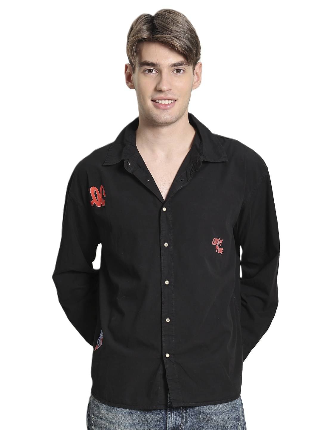 Bene Kleed Unisex Pure Cotton Typography Printed Oversized Shirt Bene Kleed Unisex Pure Cotton Typography Printed Oversized Shirt