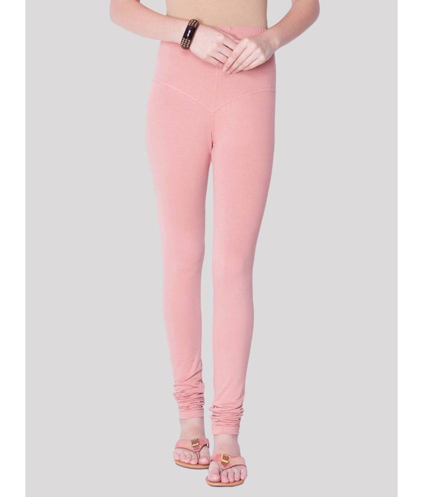     			Dollar Missy - Pink Cotton Women's Leggings ( Pack of 1 )