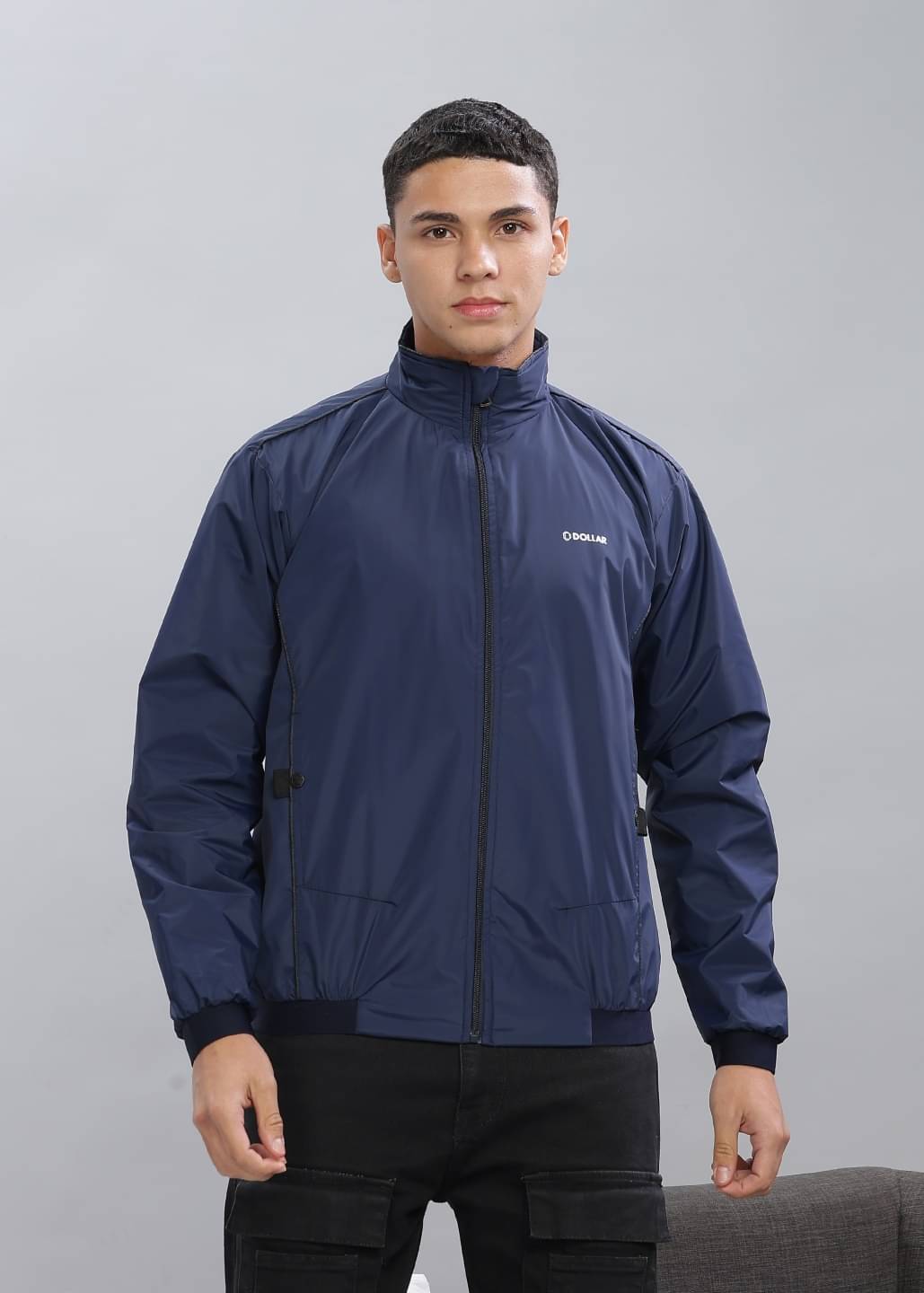 Dollar Polyester Blend Men's Windcheater Jacket - Navy ( Pack of 1 ) Dollar Polyester Blend Men's Windcheater Jacket - Navy ( Pack of 1 )