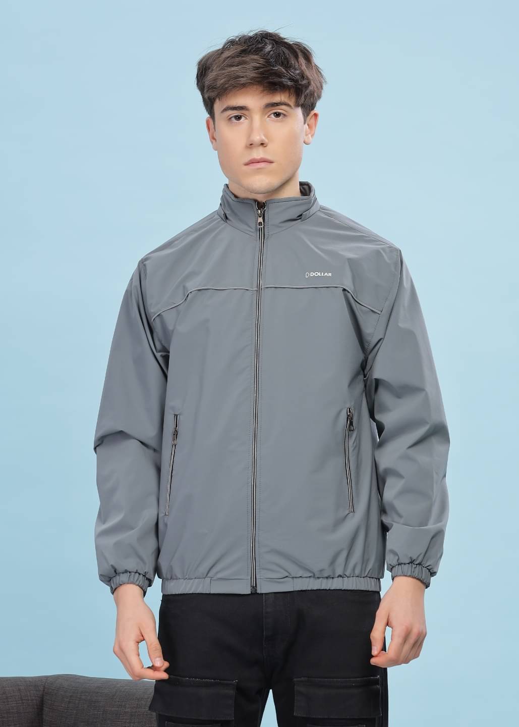 Dollar Polyester Blend Men's Windcheater Jacket - Grey ( Pack of 1 ) Dollar Polyester Blend Men's Windcheater Jacket - Grey ( Pack of 1 )