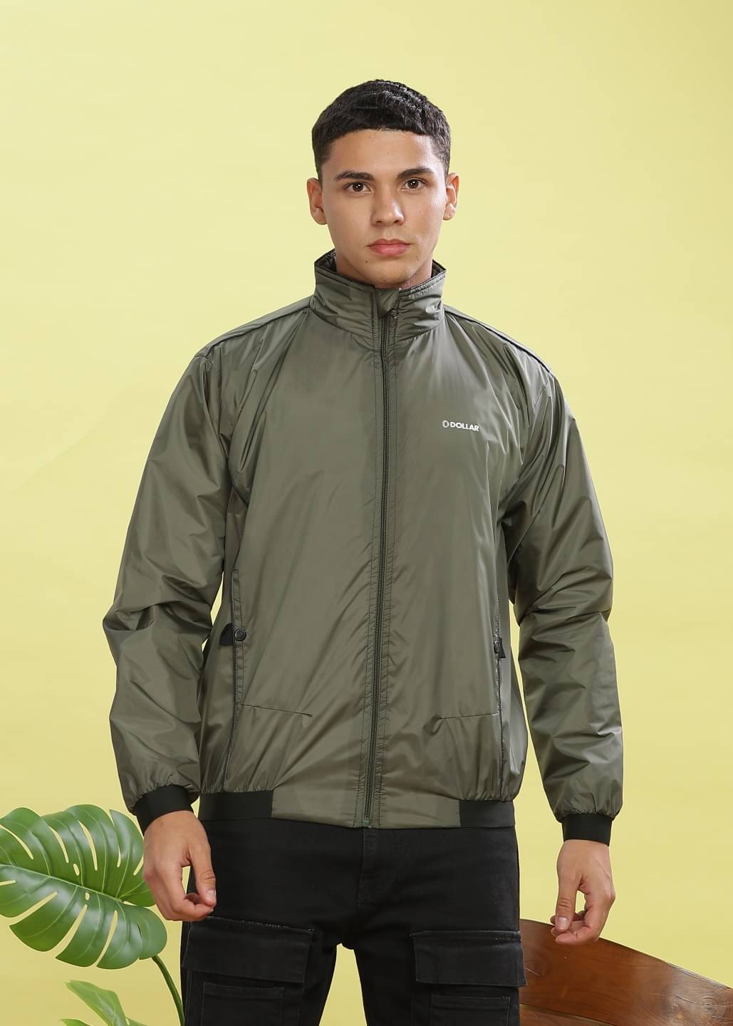 Dollar Polyester Blend Men's Windcheater Jacket - Olive ( Pack of 1 ) Dollar Polyester Blend Men's Windcheater Jacket - Olive ( Pack of 1 )