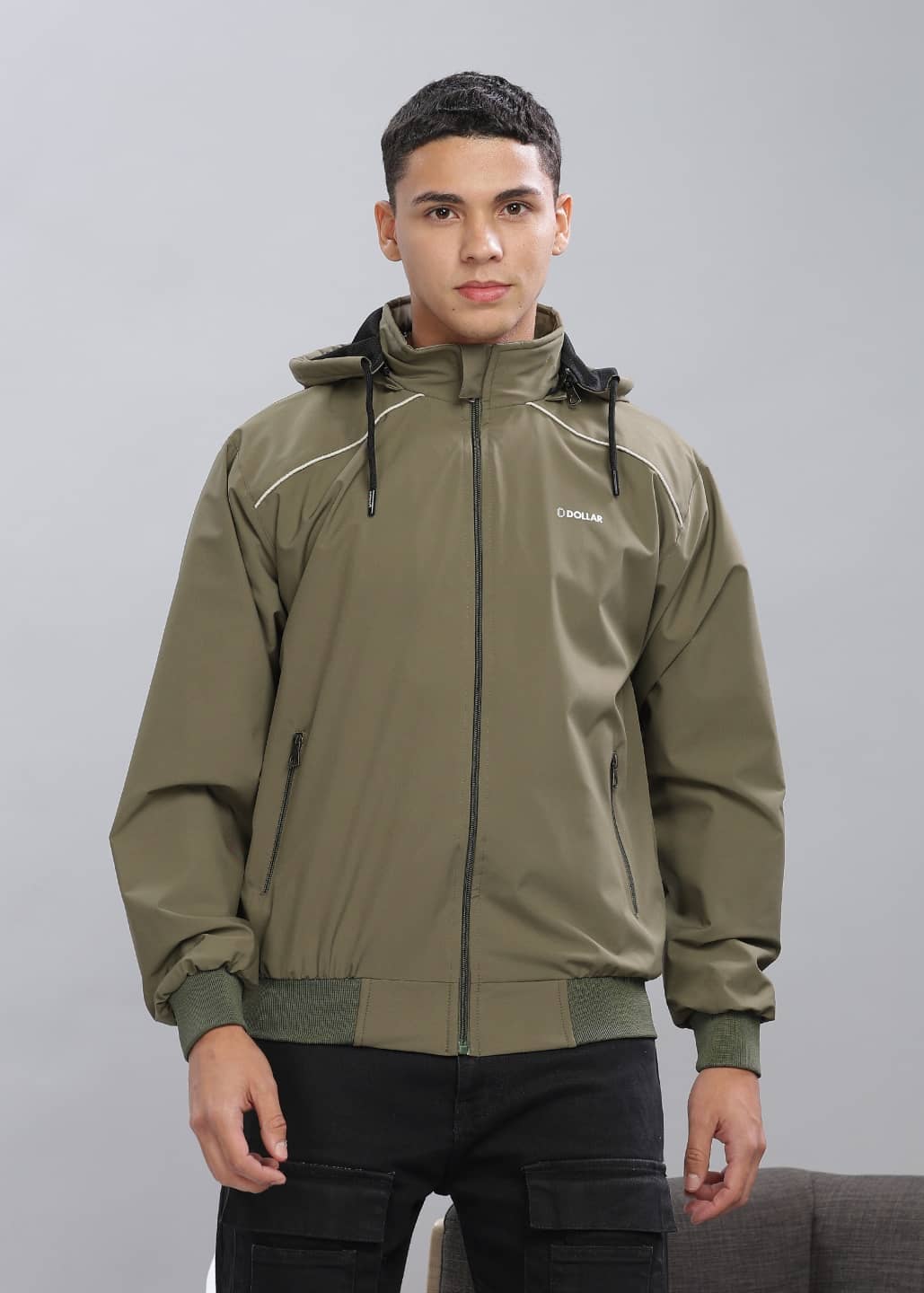 Dollar Polyester Men's Windcheater Jacket - Olive ( Pack of 1 ) - Jackets & Coats | Buy online on ZillyBuy