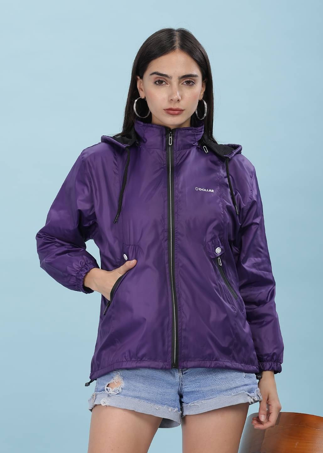 Dollar - Polyester Blend Purple Jackets Pack of 1 Dollar - Polyester Blend Purple Jackets Pack of 1