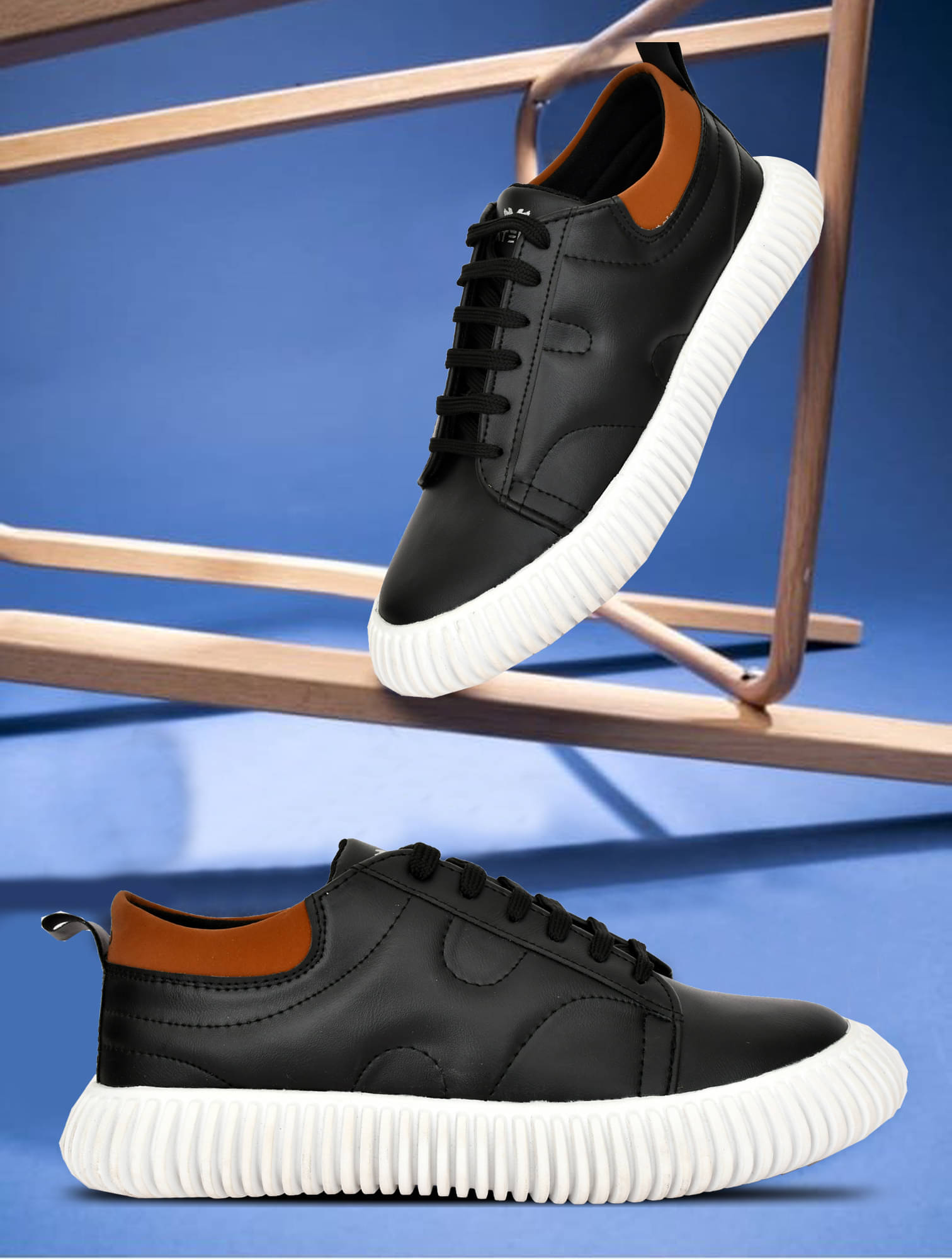     			Figor Black Men's Lifestyle Shoes