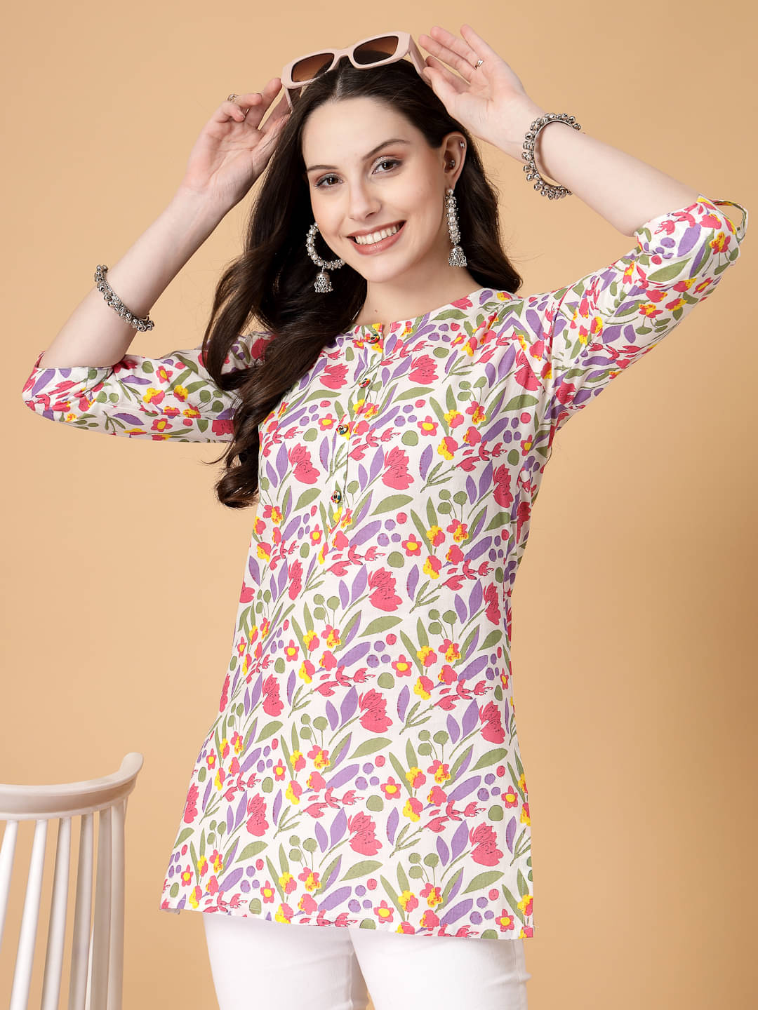    			Cotton Short Kurti For Women (Pack of 1)