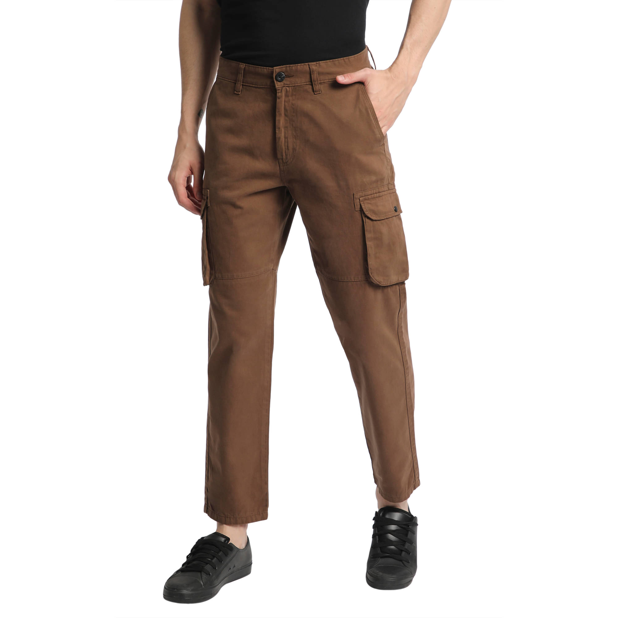     			IVOC Men Casual Cargo Trouser With Cargo Pockets