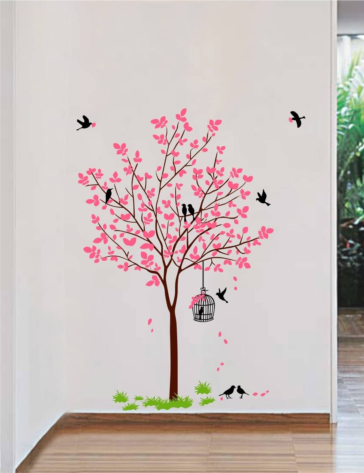     			Inkfence Wall Sticker Birds ( 120 x 90 cms )