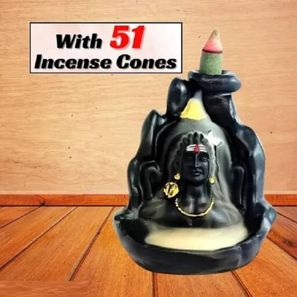 Khushi Enterprises BackFlow Shiva Showpiece 11 cm - Pack of 1 Khushi Enterprises BackFlow Shiva Showpiece 11 cm - Pack of 1