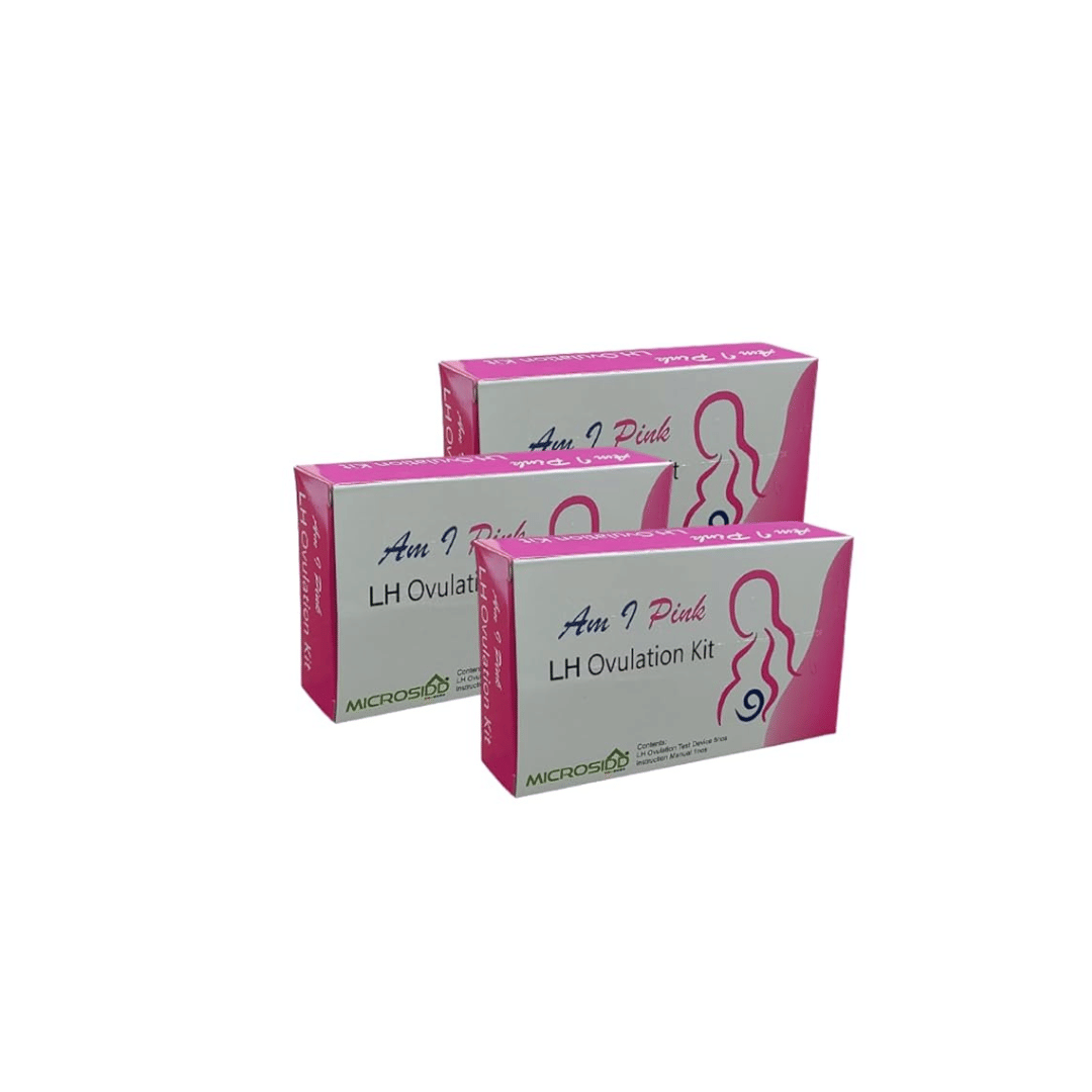     			MICROSIDD Am I Pink LH Ovulation Kit (15 Tests, Pack of 15)