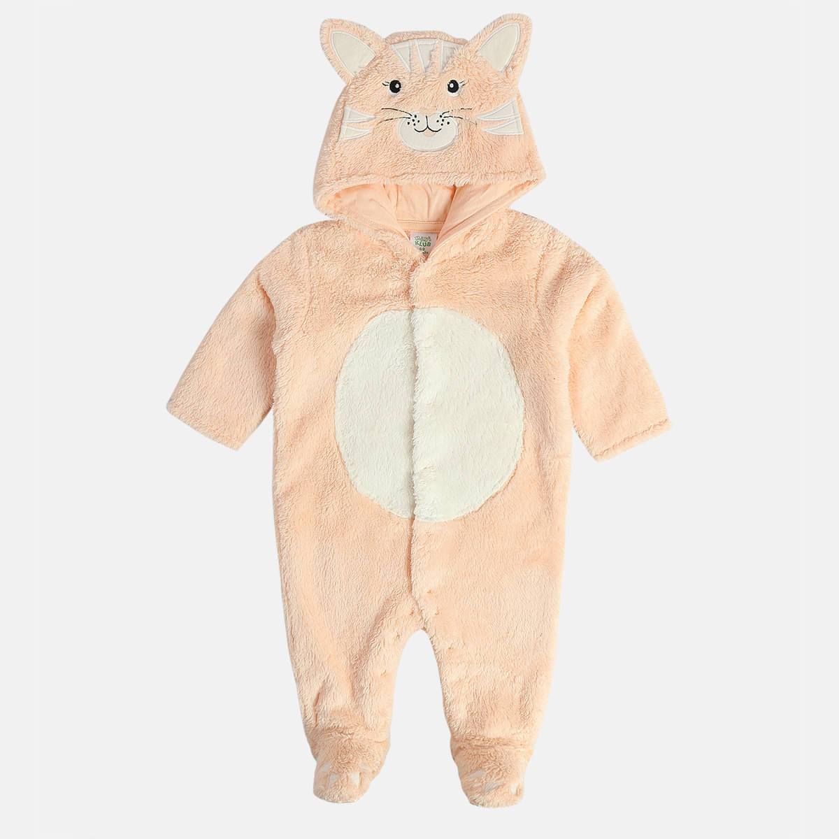     			MINI KLUB Pack of 1 Unisex for Baby Polyester Sleepsuits ( Peach )