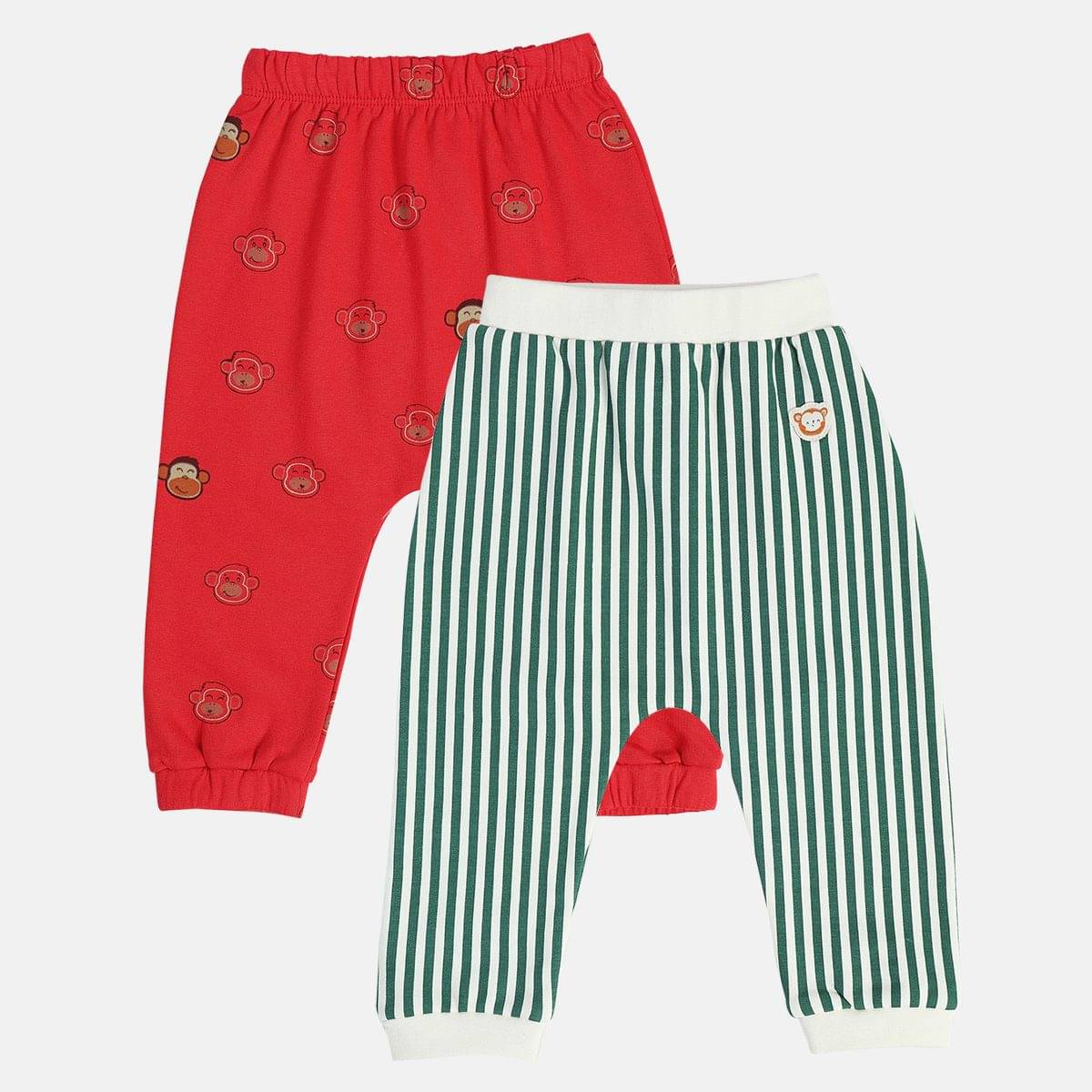     			MINI KLUB Pack of 2 Baby Boys Cotton Pyjama ( Multicolor )
