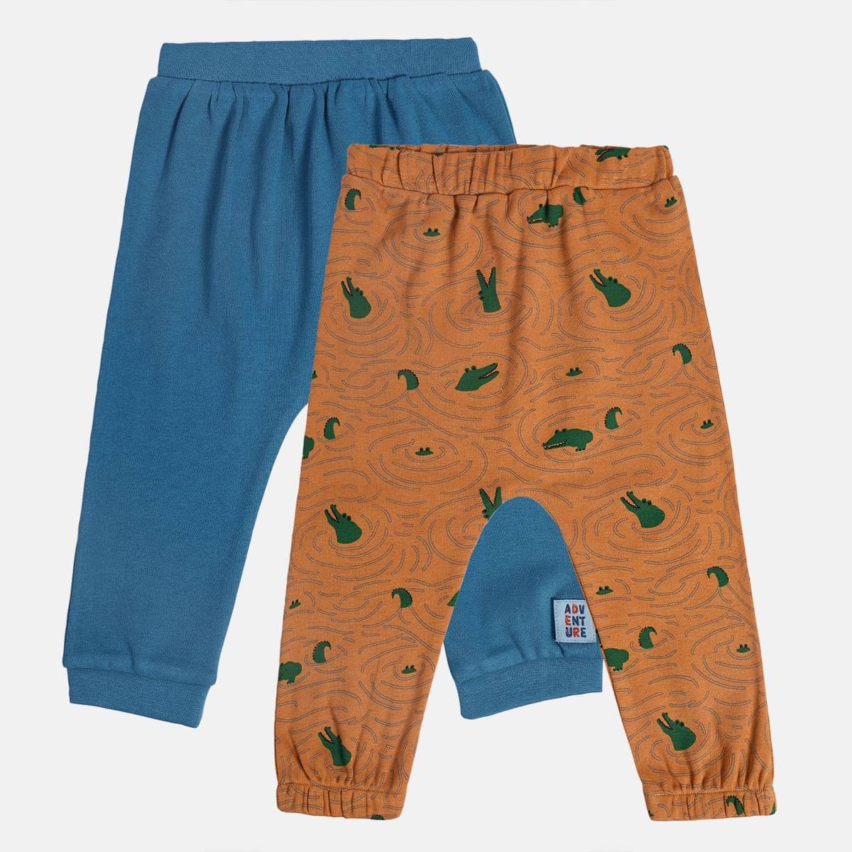     			MINI KLUB Pack of 2 Baby Boys Cotton Pyjama ( Multicolor )