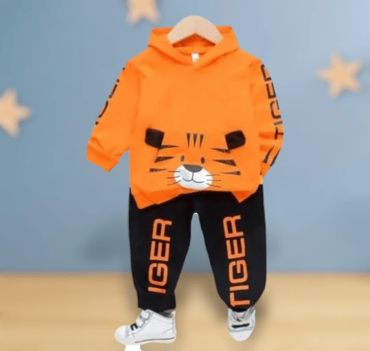     			ODIMENT Pack of 1 Baby Boys Cotton Shirt & Pants Set ( Orange )