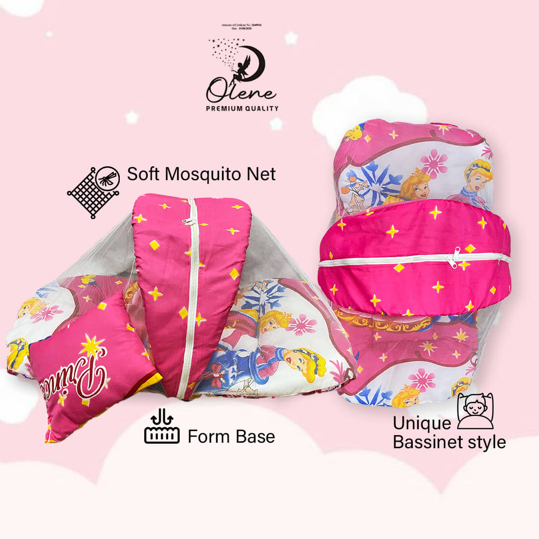 OLENE - Pink Cotton Tent Mosquito Net ( Pack of 1 )