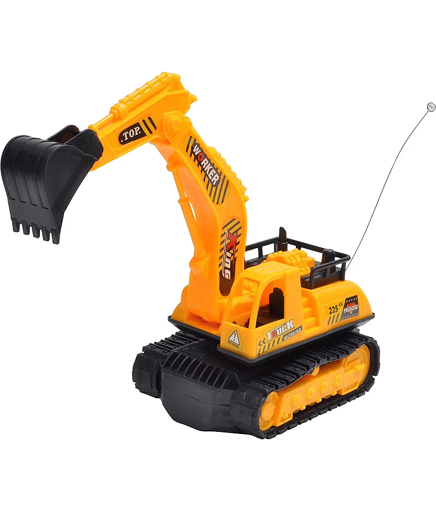 Remote Control JCB Machine Unbreakable Toys Vehicles Set Truck Playing for Kids (Multicolor, 3+ Years Old) 1piece Plastic JCB Vehicle Toy