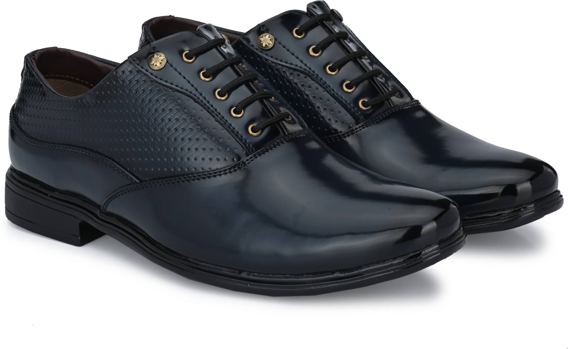     			Rising Wolf Black Men's Oxford Formal Shoes