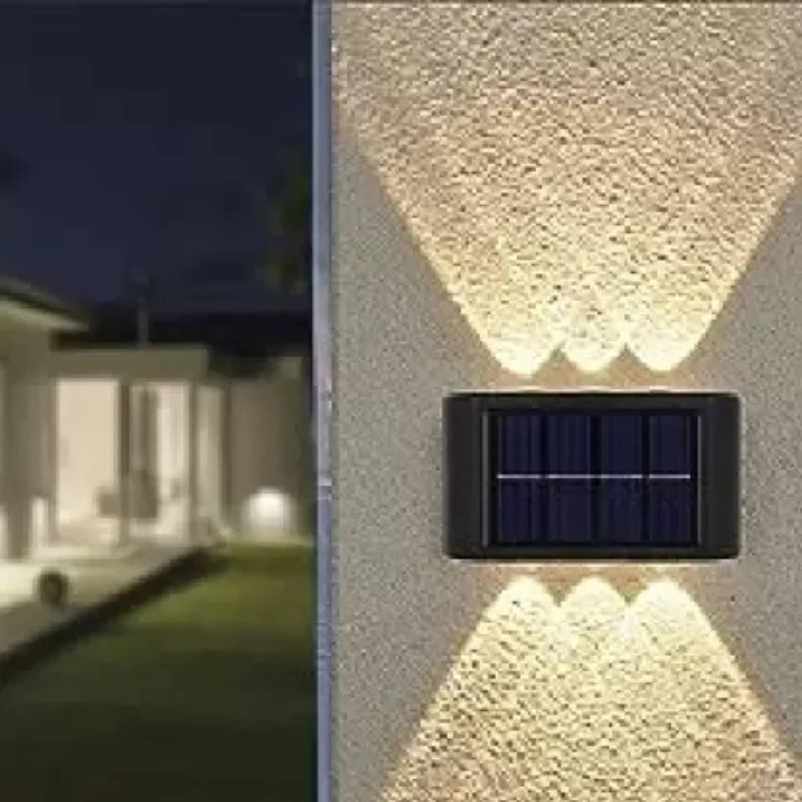     			SPARKWORLD 1W Solar Outdoor Wall Light ( Pack of 1 )