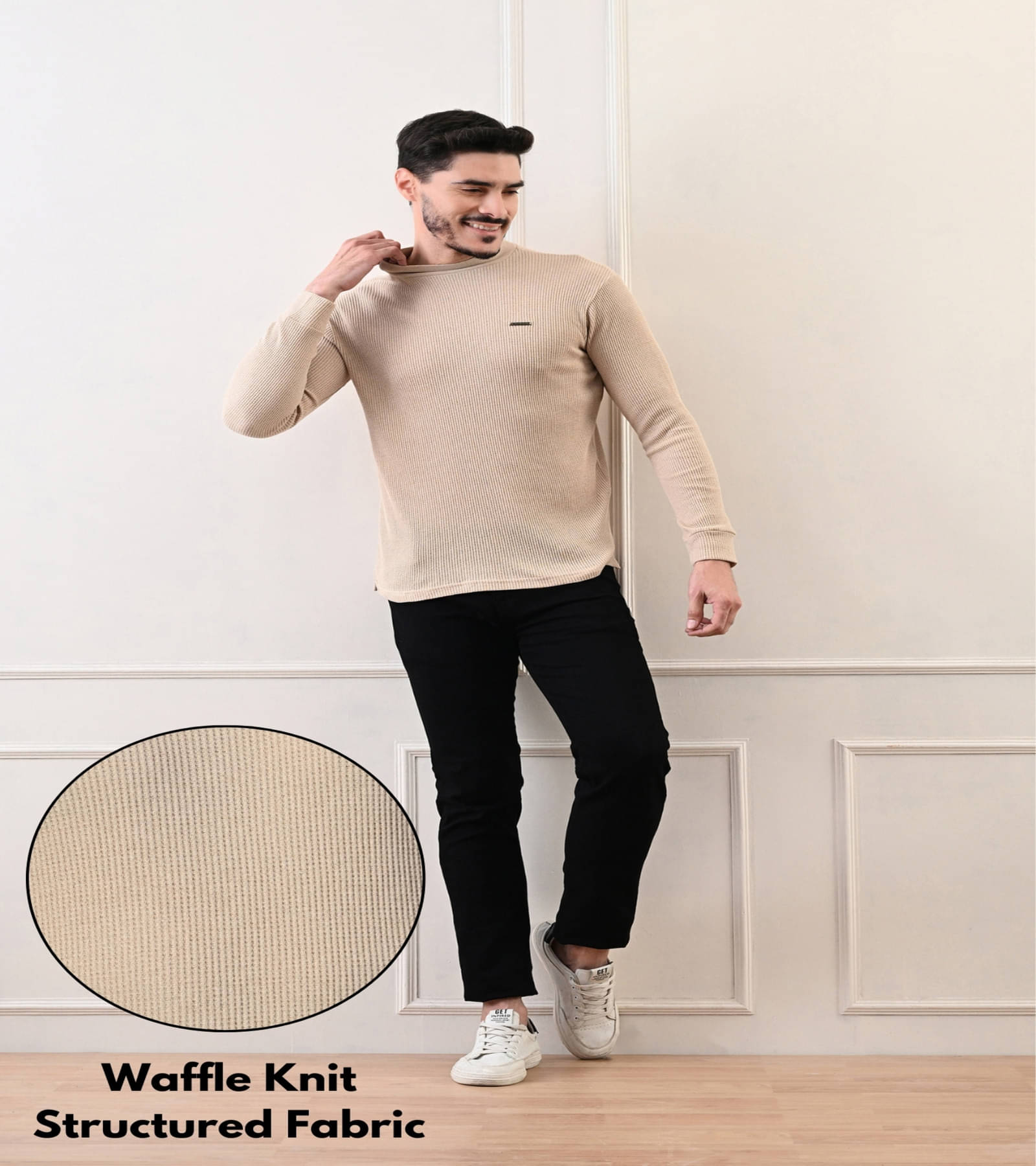 STARFOX Pack of 1 Cotton Regular Fit Men's T-Shirt ( Camel ) STARFOX Pack of 1 Cotton Regular Fit Men's T-Shirt ( Camel )