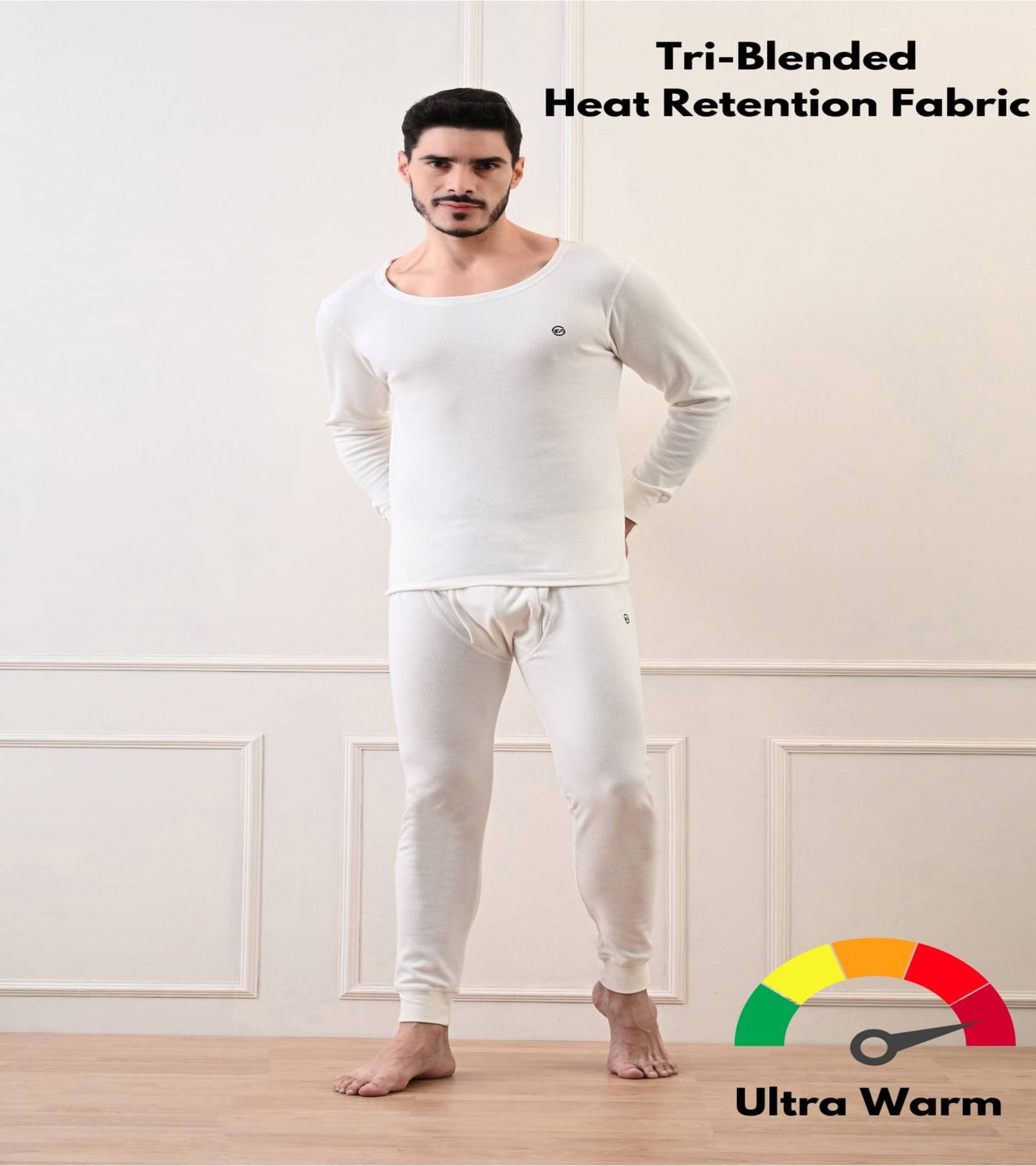 STARFOX Pack of 1 Cotton Thermal Sets For Men's ( White ) STARFOX Pack of 1 Cotton Thermal Sets For Men's ( White )