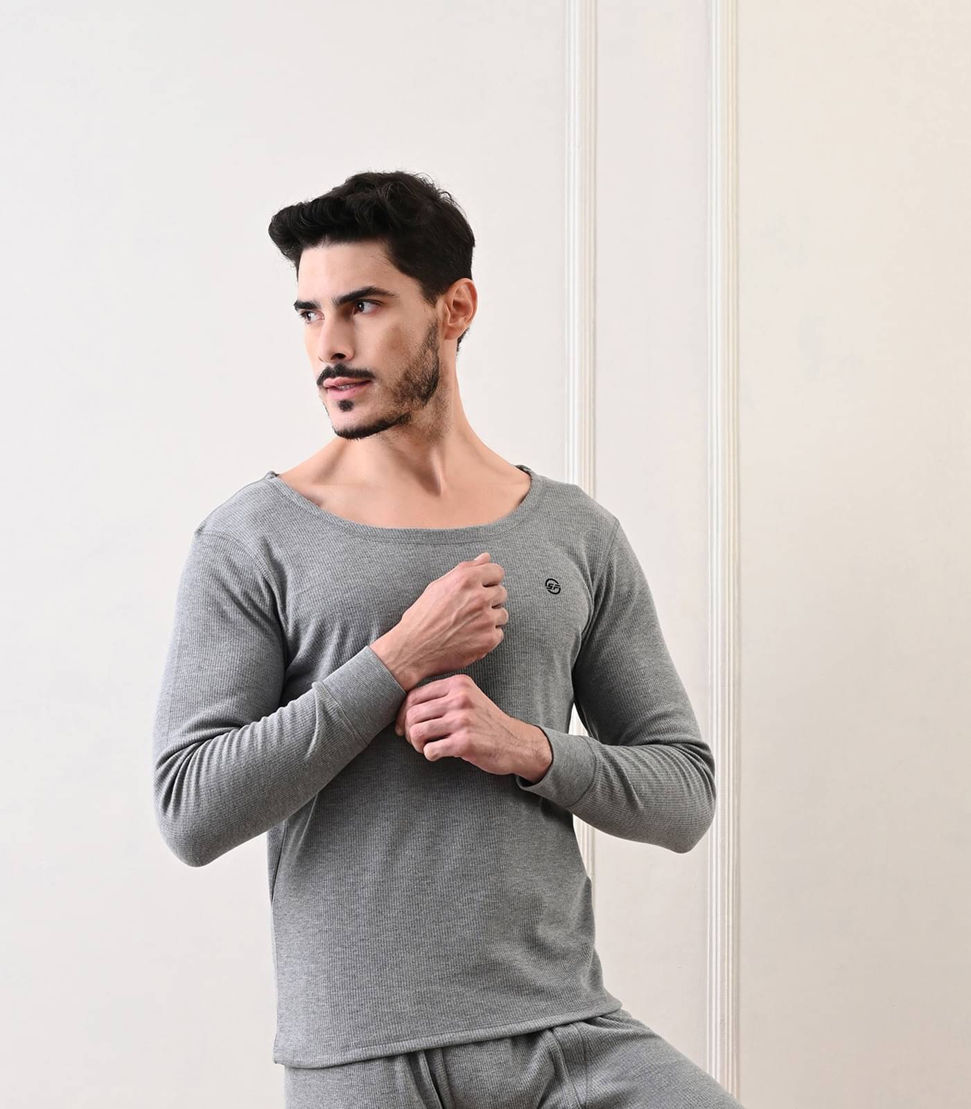     			STARFOX Pack of 1 Cotton Thermal Tops For Men's ( Grey )