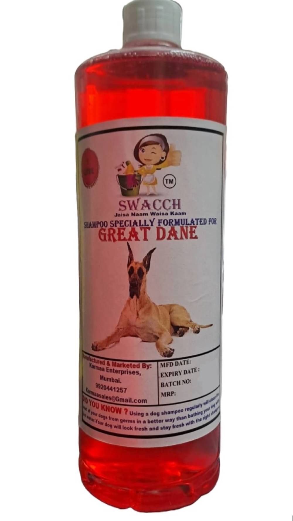     			SWACCH Dog Shampoo ( 1 L )