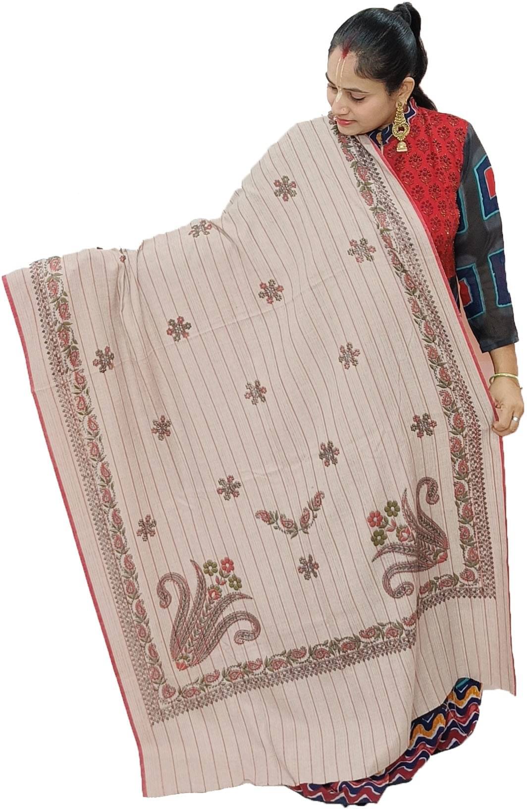     			Sprha Beige Printed Shawl - ( Pack of 1 )